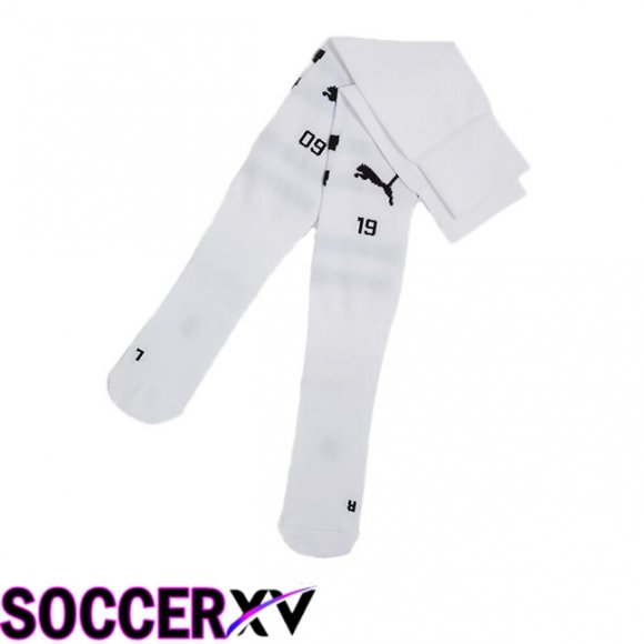 Dortmund BVB Away Soccer Socks White 2024/2025