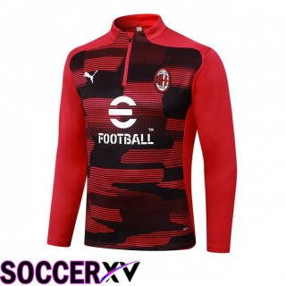 AC Milan Training Sweatshirt Black Red 2024/2025