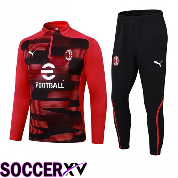 AC Milan kit Training Tracksuit Black Red 2024/2025