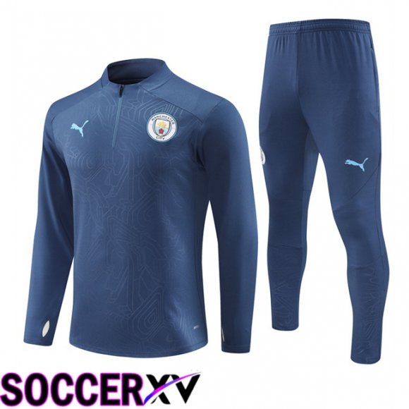 Manchester City kit Training Tracksuit Blue Royal 2024/2025