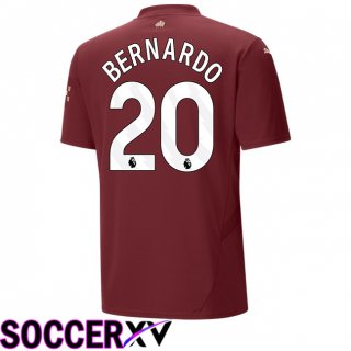 Manchester City (Bernardo Silva 20) Third Soccer Jersey Brown 2024/2025