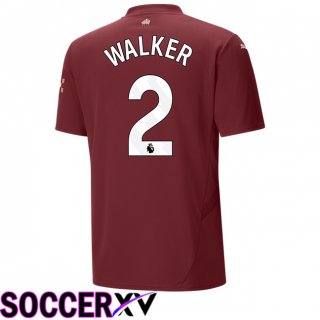 Manchester City (Kyle Walker 2) Third Soccer Jersey Brown 2024/2025