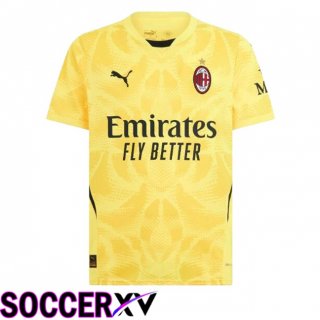 AC Milan Goalkeeper Soccer Jersey Yellow 2024/2025