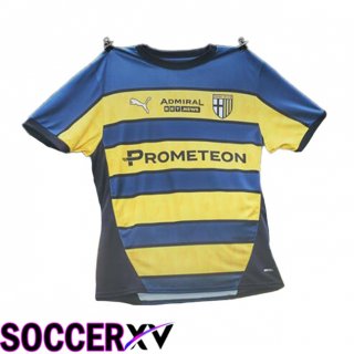 Parma Calcio Away Soccer Jersey Yellow Blue 2024/2025