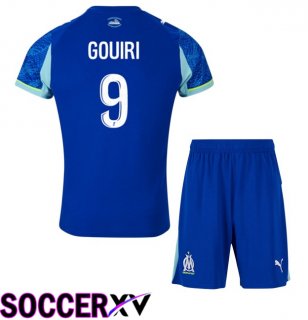 Marseille OM (GOUIRI 9) Kids Third Soccer Jersey Blue 2025/2026