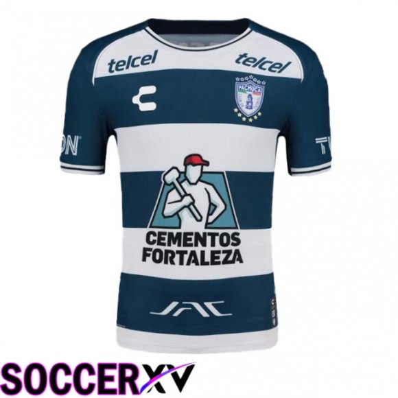 CF Pachuca Home Soccer Jersey White Blue 2024/2025