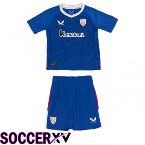 Athletic Club Kids Away Soccer Jersey Blue 2024/2025