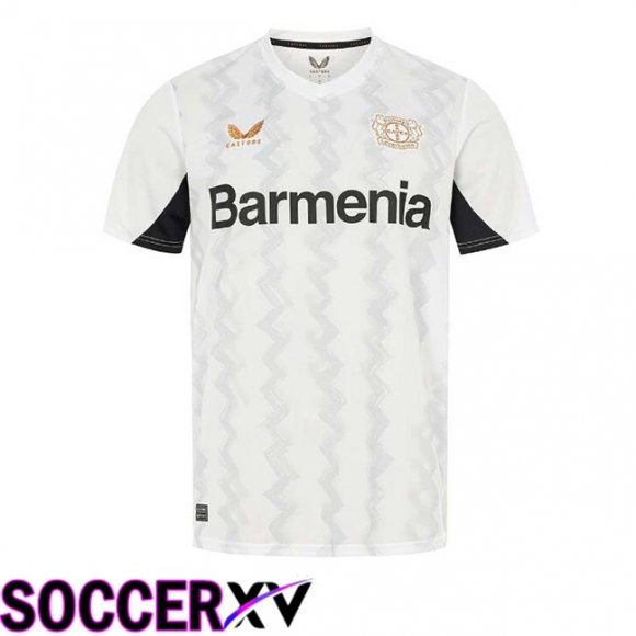 Bayer 04 Leverkusen Away Soccer Jersey White 2024/2025