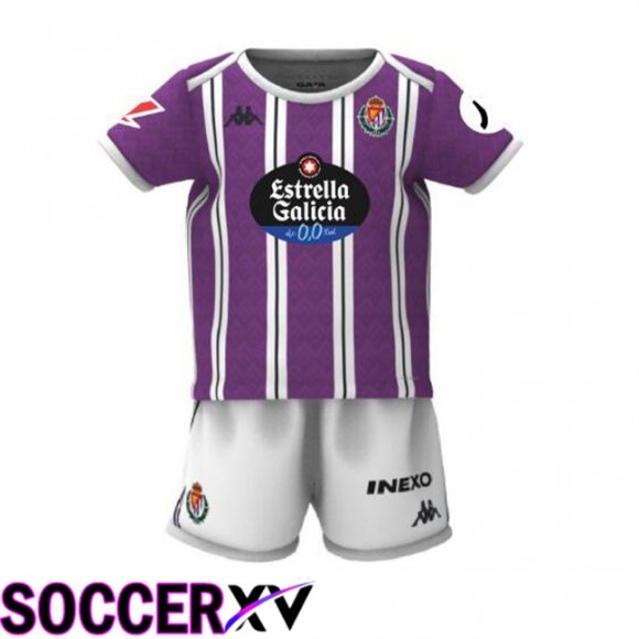 Real Valladolid Kids Home Soccer Jersey Purple 2024/2025