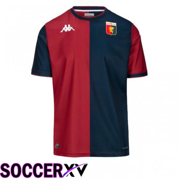 Genoa CFC Home Soccer Jersey Red Blue 2024/2025