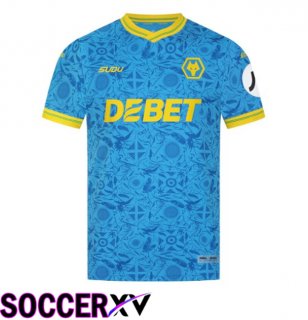 Wolves Third Soccer Jersey Blue 2025/2026