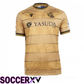 Real Sociedad Away Soccer Jersey Yellow 2024/2025