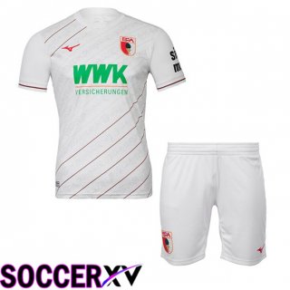 FC Augsburg Kids Home Soccer Jersey White 2024/2025