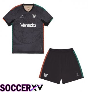 Venise FC Kids Home Soccer Jersey Black 2025/2026