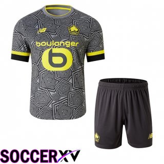 Lille OSC Kids Third Soccer Jersey Grey 2024/2025