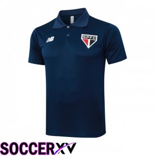 Sao Paulo FC Soccer Polo Blue Royal 2024/2025