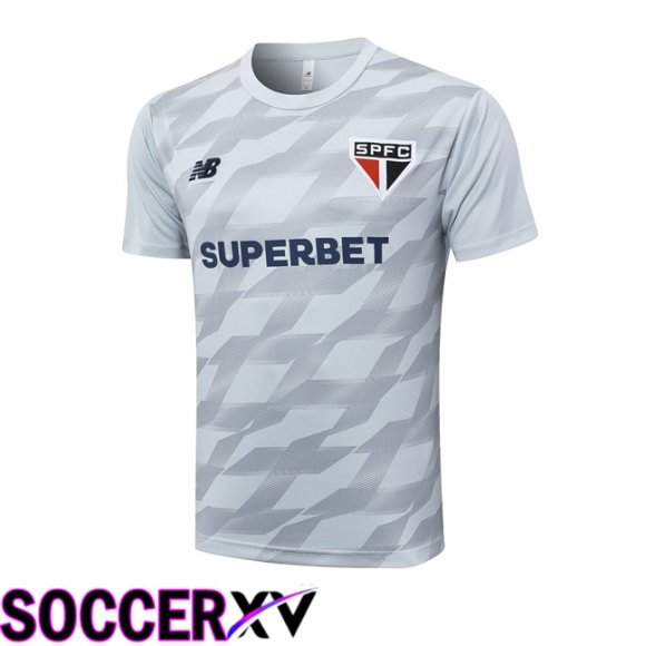 Sao Paulo FC Training T Shirt Grey 2024/2025