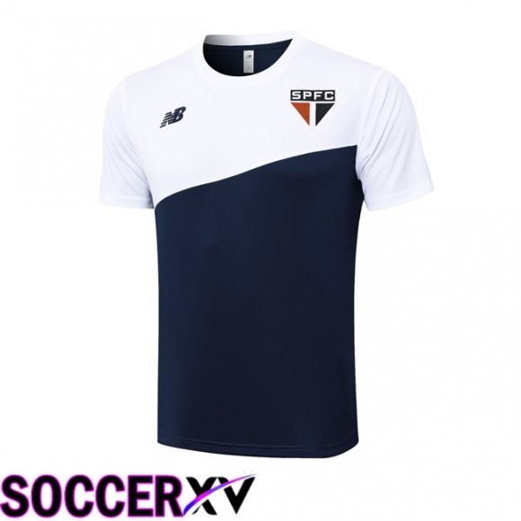 Sao Paulo FC Training T Shirt White Blue Royal 2024/2025