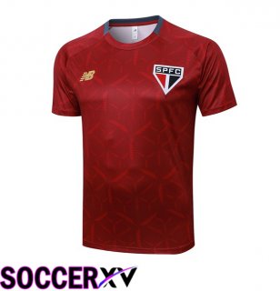 Sao Paulo FC Training T Shirt Red 2025/2026