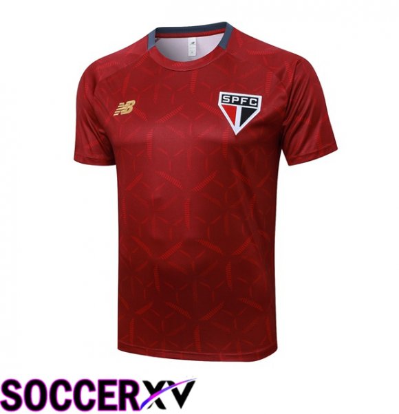Sao Paulo FC Training T Shirt Red 2025/2026