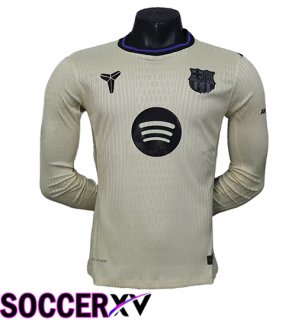 FC Barcelona Away Soccer Jersey Long sleeve 2025/2026