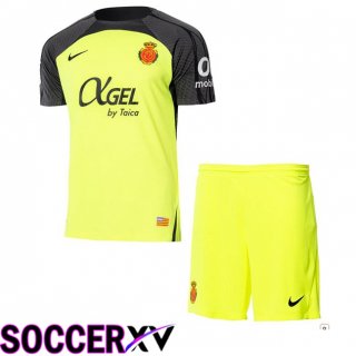 RCD Mallorca Kids Away Soccer Jersey Yellow 2024/2025