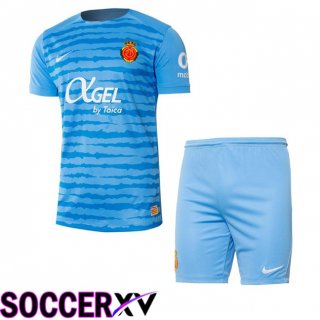 RCD Mallorca Kids Third Soccer Jersey Blue 2024/2025