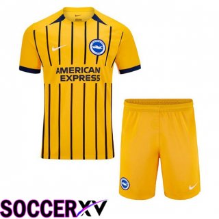 FC Brighton Kids Away Soccer Jersey Yellow 2024/2025