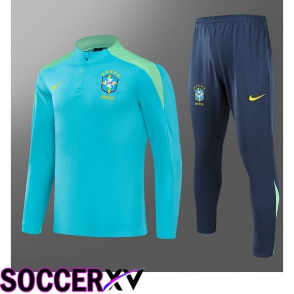 Brazil Kids kit Training Tracksuit Green 2024/2025