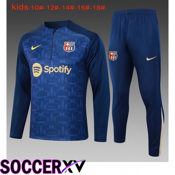 FC Barcelona Kids kit Training Tracksuit Blue Royal 2024/2025