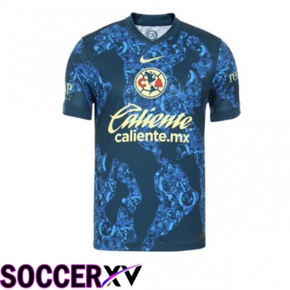 Club America Away Soccer Jersey Blue 2024/2025