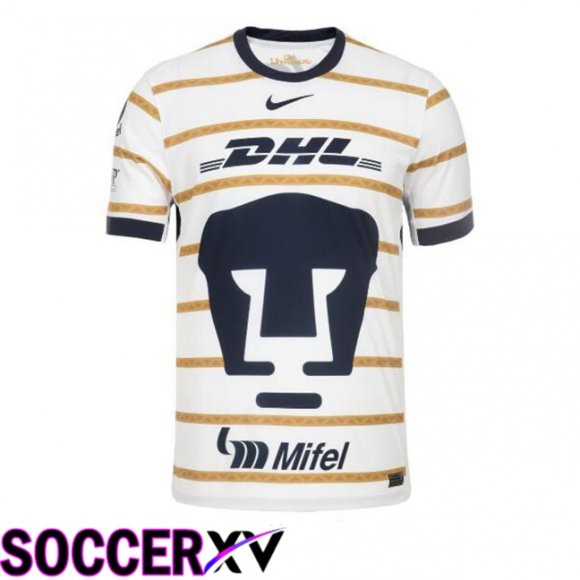 Pumas UNAM Home Soccer Jersey White 2024/2025