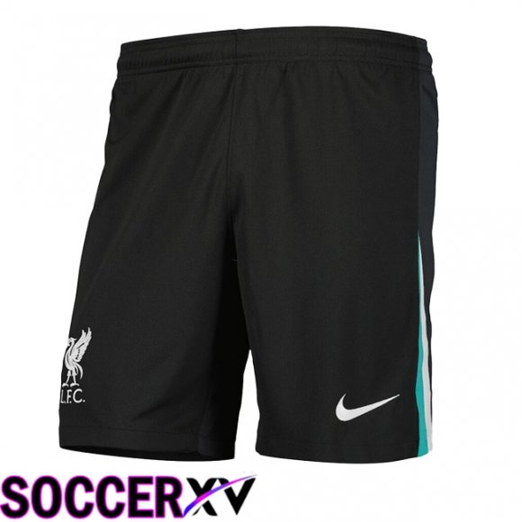 FC Liverpool Away Soccer Shorts Black 2024/2025