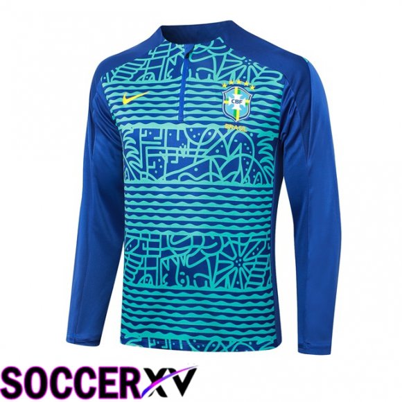 Brazil Training Sweatshirt Blue 2024/2025