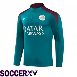 Paris PSG Training Sweatshirt Green 2024/2025