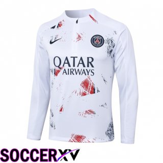 Paris PSG Training Sweatshirt White 2024/2025