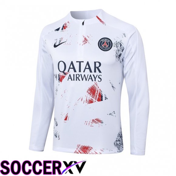 Paris PSG Training Sweatshirt White 2024/2025