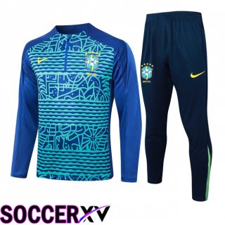 Brazil kit Training Tracksuit Blue 2024/2025