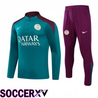 Paris PSG kit Training Tracksuit Green 2024/2025