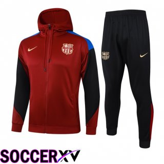 FC Barcelona Training Tracksuit Sweatshirt Hoodie Red 2024/2025