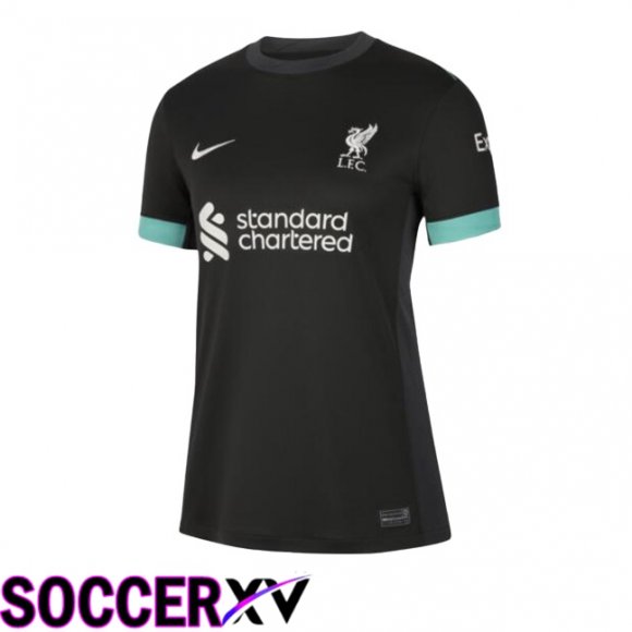 FC Liverpool Women Away Soccer Jersey Black 2024/2025