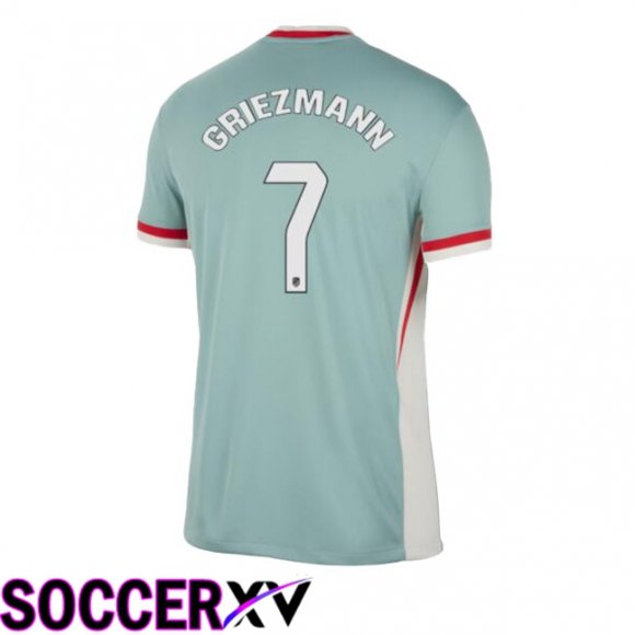 Atletico Madrid (GRIEZMANN 7) Away Soccer Jersey Green 2024/2025