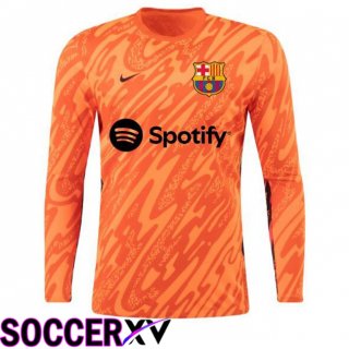 FC Barcelona Goalkeeper Soccer Jersey Long sleeve Spotify Pink 2024/2025