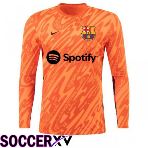 FC Barcelona Goalkeeper Soccer Jersey Long sleeve Spotify Pink 2024/2025