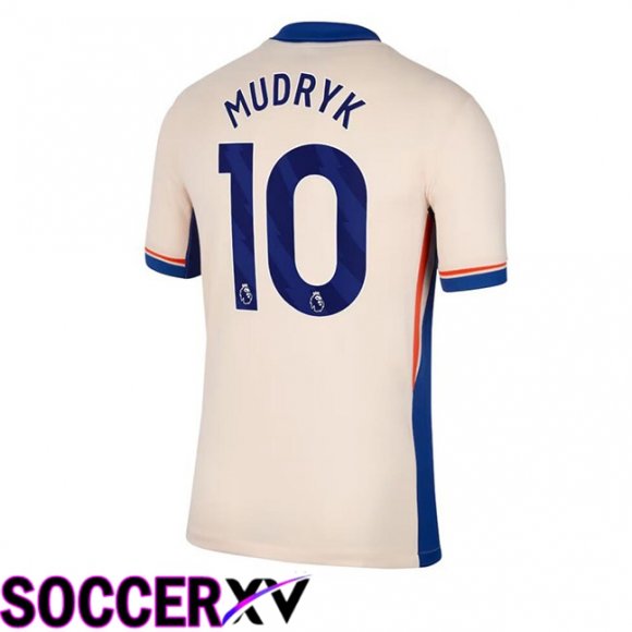 FC Chelsea (Mudryk 10) Away Soccer Jersey Yellow 2024/2025