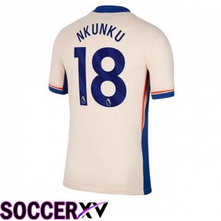 FC Chelsea (Nkunku 18) Away Soccer Jersey Yellow 2024/2025