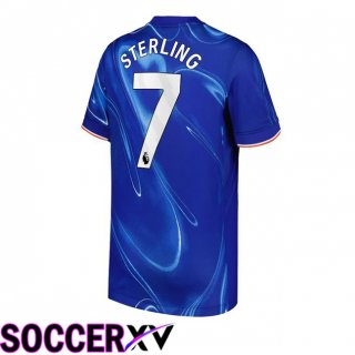 FC Chelsea (Sterling 7) Home Soccer Jersey Blue 2024/2025