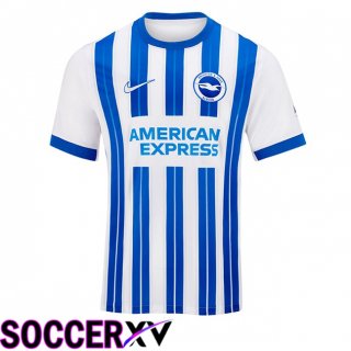 FC Brighton Home Soccer Jersey Blue White 2024/2025