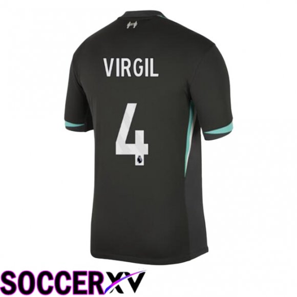 FC Liverpool (VIRGIL 4) Away Soccer Jersey Black 2024/2025