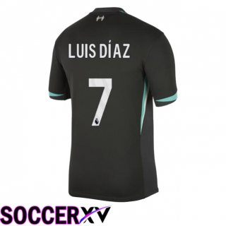 FC Liverpool (LUIS DÍAZ 7) Away Soccer Jersey Black 2024/2025